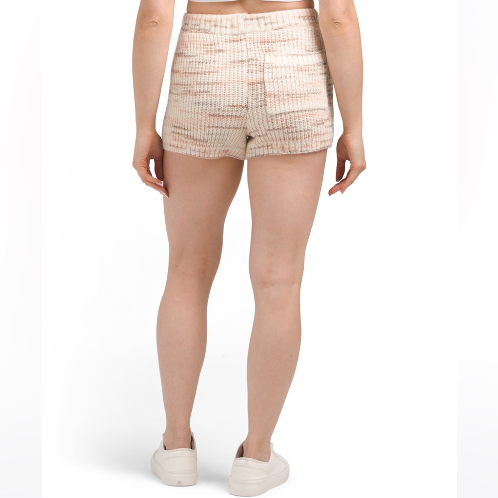 L*Space | NWT Layla Knit Cream High Waist Shorts - Picture 2 of 11